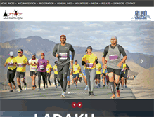 Tablet Screenshot of ladakhmarathon.com
